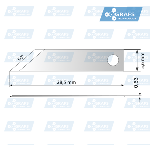 Nóż Zund typ 6 Ostrze oscylacyjne 3910310 - zamiennik