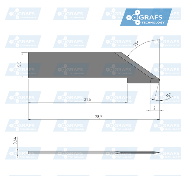 Nóż Zund Z42 STA Ostrze 3910324 – zamiennik