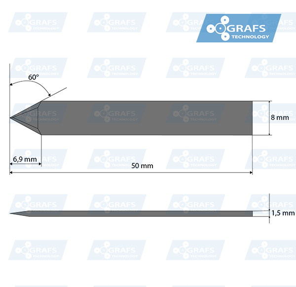 Nóż Zund Z11 ostrze wleczone 3910309 – zamiennik