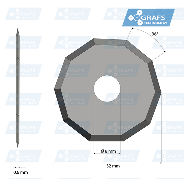 Zund Z52 3910337 Rotationsmesser - Ersatz