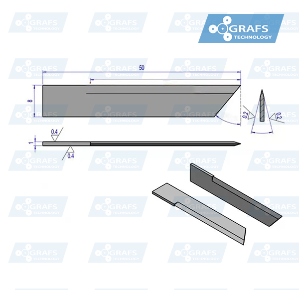 Zünd Z71 Messer V-Cut Klinge 5006045 – Ersatz